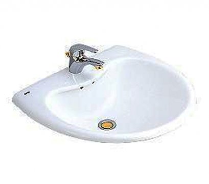 C053 อ่างล้างหน้าฝังบนเคาน์เตอร์ [ สีฟ้ามุ่ย สีน้ำเงินเข้ม สีเนื้อ สีงา สีแดงอมรา] - COTTO