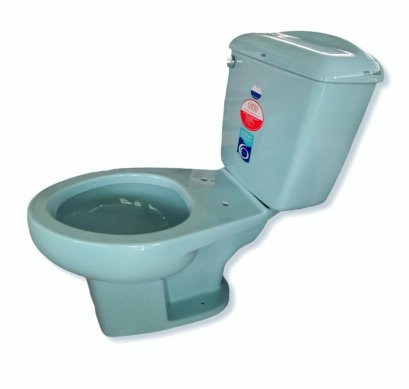 C116 สุขภัณฑ์ แบบสองชิ้น 6 ลิตร รุ่น VENICE  สีฟ้ามุ่ย  - COTTO