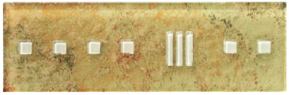 GT3008 กรุยเชิง กระเบื้องแก้ว (80 x 248 x 8 mm.) รุ่น Marble Elegance Gold - GLASCERA