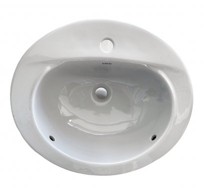 K-17717X ( K-1320) อ่างล้างหน้า แบบฝังบนเคาน์เตอร์ รุ่น PEARL ( สีเทา สีแดง สีน้ำเงิน สีฟ้า สีงา ) - KARAT