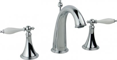 K-8670X-4P-CP ก๊อกผสมอ่างล้างหน้า มือบิดแบบ Traditional Lever - KOHLER
