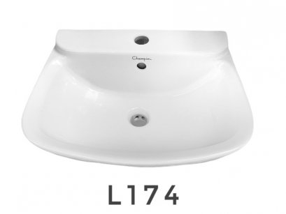 L-174 อ่างล้างหน้าแขวนผนัง สีขาว- Champion