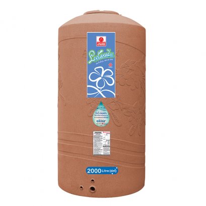LDS2000 ถังเก็บน้ำบนดิน เอลิเซอร์ แบบเดินท่อภายในความจุ 2000 ลิตร (Water Tank Elixer) - ADVANCE