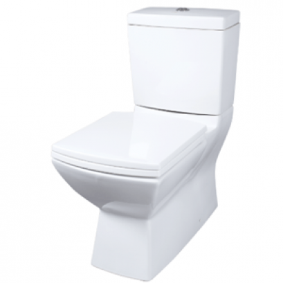 S-1316.1 สุขภัณฑ์สองชิ้นท่อลงพื้น รุ่น ANGULAR สีขาว - STAR SANITARYWARE