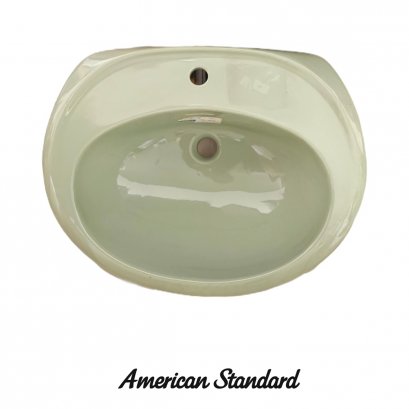 TF-0076 อ่างล้างหน้าฝังบนเคาน์เตอร์ [ สีเขียวตอง สีเหลือง สีม่วง สีชมพู สีงา สีน้ำเงิน สีเขียวเข้ม ] - American Standard