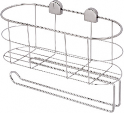 WR-5003/35 ตะแกรงวางพร้อมราวพาดผ้า ทรงรี แบบติดผนัง ขนาด 35 ซม. - CANWIN/RELY