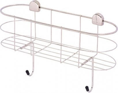 WR-5004/30 ตะแกรงวางของ พร้อมข้อแขวนคู่ ทรงรี แบบติดผนัง ขนาด 30 ซม. - Canwin/Rely