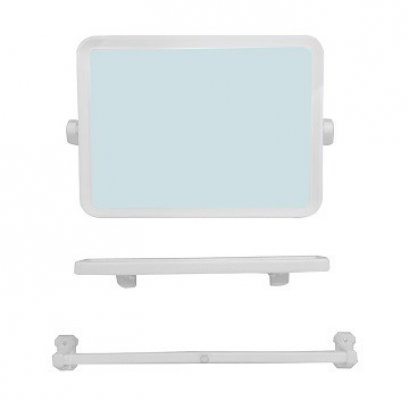 EMS-01 ชุดกระจก 3 ชิ้น สีขาว TIGER PIXO