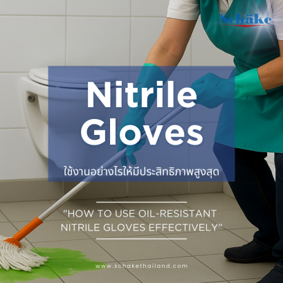SCHAKE | ถุงมือไนไตรกันน้ำมันใช้งานอย่างไรให้มีประสิทธิภาพสูงสุด