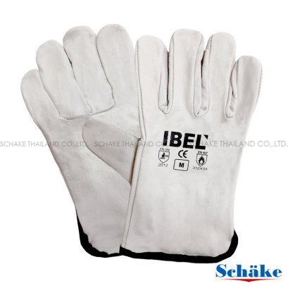 IBEL ถุงมือหนังแพะขอบปล่อย