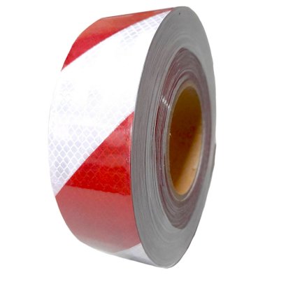 Reflective tap red+white