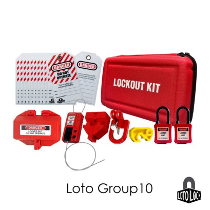Lockout Tagout Set Group10 Safety Lockbox LOTO LOCK®