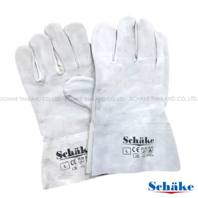 Schake ถุงมือหนังท้องสั้น ยาว10-11นิ้ว สีธรรมชาติ