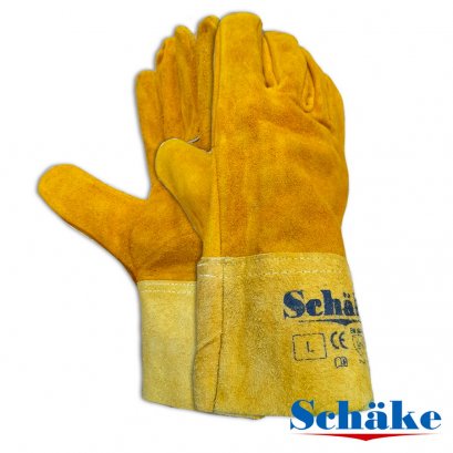 Schake Short Leather Glove Natural Size L long 11nich
