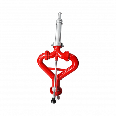 แท่นปืนฉีดน้ำรูปหัวใจ พร้อมหัวฉีดลำตรงชนิดสวมเร็ว 2.5&quot; x 31&quot; ทองเหลืองชุบโครเมียม