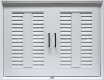 บานซิงค์คู่ เกล็ดมณีขาว มือจับซิ้งอัลลอย KING