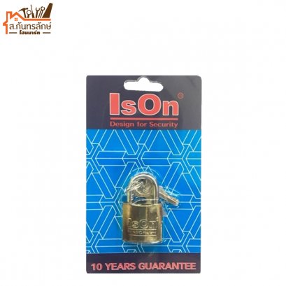 กุญแจบ้าน 32 MM ISON คอสั้น(สีทอง)