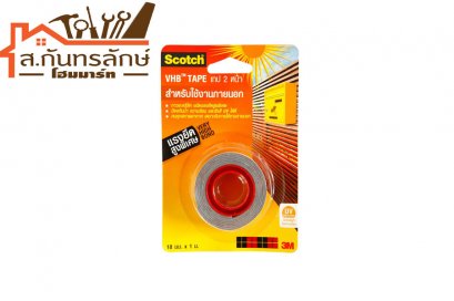 กระดาษกาวสองหน้า 4941(18มม.x1ม.) SCOTCH ใช้งานภายนอก