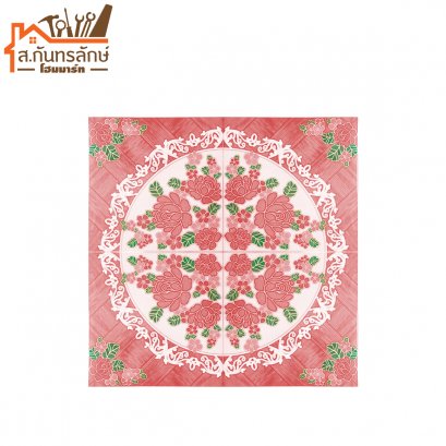 กระเบื้องปูพื้น 16x16 งามสะพรั่งชมพู แวลู