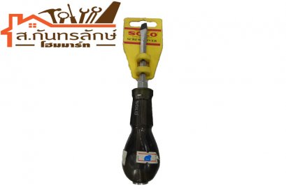 	ไขควง 959-6"แบน SOLO ด้ามสีดําใส