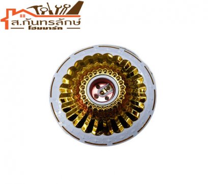 ขั้วห้อยเกลียว/ผนัง PP(รุ่งเรือง) ลายเส้นสีทอง