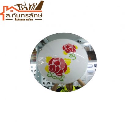 	โคมไฟติดเพดาน GLS-039 ลายดอกไม้ชมพู