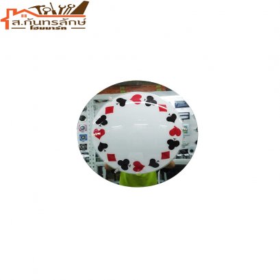 	โคมไฟติดเพดาน GLS-043 ลายหัวใจใบโพ