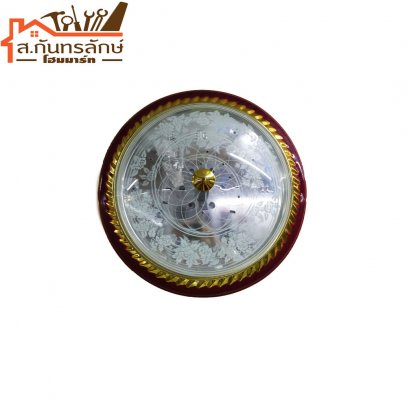 	โคมไฟติดเพดาน ลายจักรกลีบทองไม้แดง STC12-05-G6-32W STC