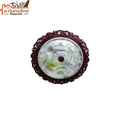 	โคมไฟติดเพดาน STC17-08-G10 ไทยฉลุ-ไม้แดง STC