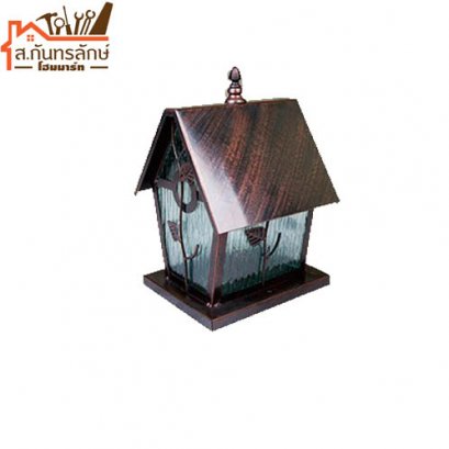 	โคมไฟหัวเสา O-3038/S บ้านใบไม้