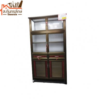 	ตู้ครัว A11Cกับข้าว3.5F6ประตู2ชัก MRK เกล็ดล่างขาวอบ