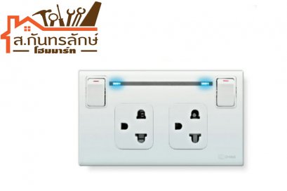 เต้ารับคู่มีกราวด์ สวิทCHANG ใหม่ PCH 904-L