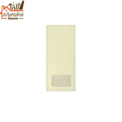 ประตูพีวีซี 70x200 ช้างดอกบัว A2/ครีมเกร็ด(หนา)