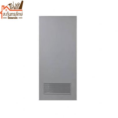 ประตูพีวีซี 70x200 ช้างดอกบัว A2/เทาเกร็ด(หนา)