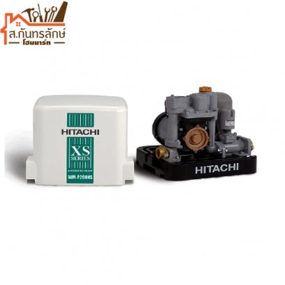 ปั้มน้ำอัตโนมัติ WM-P200XS HITASHI ถังสี่เหลี่ยมแรงดันคงที่