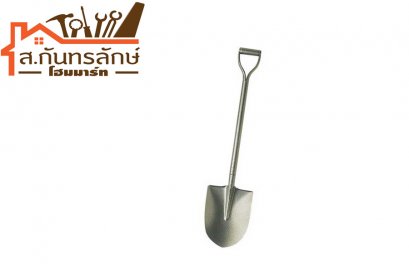 พลั่ว ปลายแหลม บลูเทค ด้ามเหล็ก