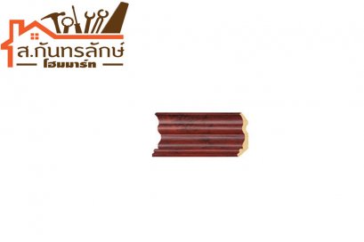 ไม้บัวบน BB007-03 เยส โมลดิ้ง สีไม้แดง