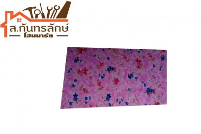 ไม้อัดปะ2หน้า ลายดอกไม้สีชมพู