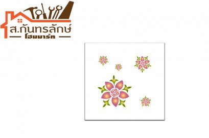 ยิปซั่มพิมพ์ลาย ดอกแก้ว 60x60ซม ช้าง