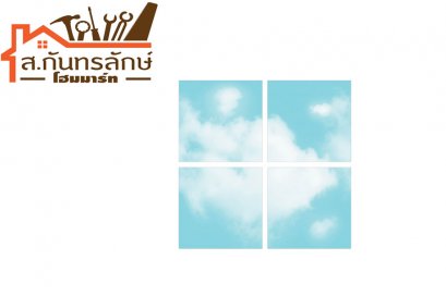 ยิปซั่มพิมพ์ลาย ฟ้าใส 60x60CM ช้าง(8แผ่น/กล่อง)