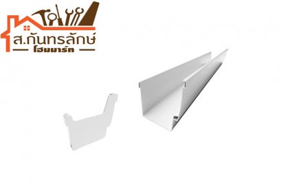 รางน้ำปิดขวา 6&quot;ขาว #28