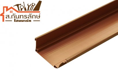 รางน้ำไวนิล สีน้ำตาล VG 4.00ม
