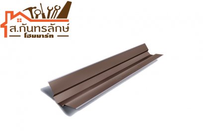 รางน้ำสังกะสีสันตะเข้ สีน้ำตาล ช้าง 2 เมตร