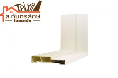 วงกบประตูพีวีซี 80x200 BATHIC สีครีม