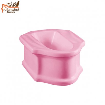 ส้วมนั่งยองฐานสูง ชมพู NASCO NC-102-PA-1