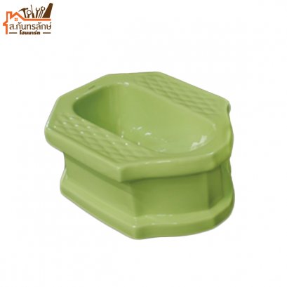 ส้วมนั่งยองฐานสูง เขียว CHAMPION TC032