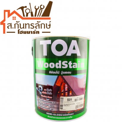 สีย้อมไม้ชนิดกึ่งเงา S01 แกลลอน ไม้สัก