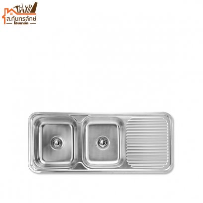 อ่างซิงค์ล้างจาน 567.20.012 HAFELE 2 หลุม มีที่พัก
