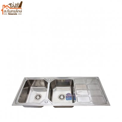 อ่างซิงค์ล้างจาน CK1250 Vegarr 2 หลุมมีพัก