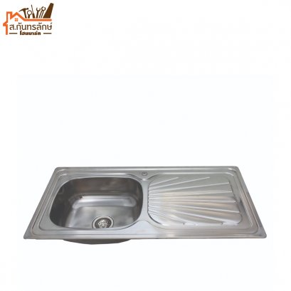 อ่างซิงค์ล้างจาน D403L Vegarr 1 หลุม มีที่พัก